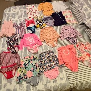 Assorted Baby Girl Swimsuits and Coverups